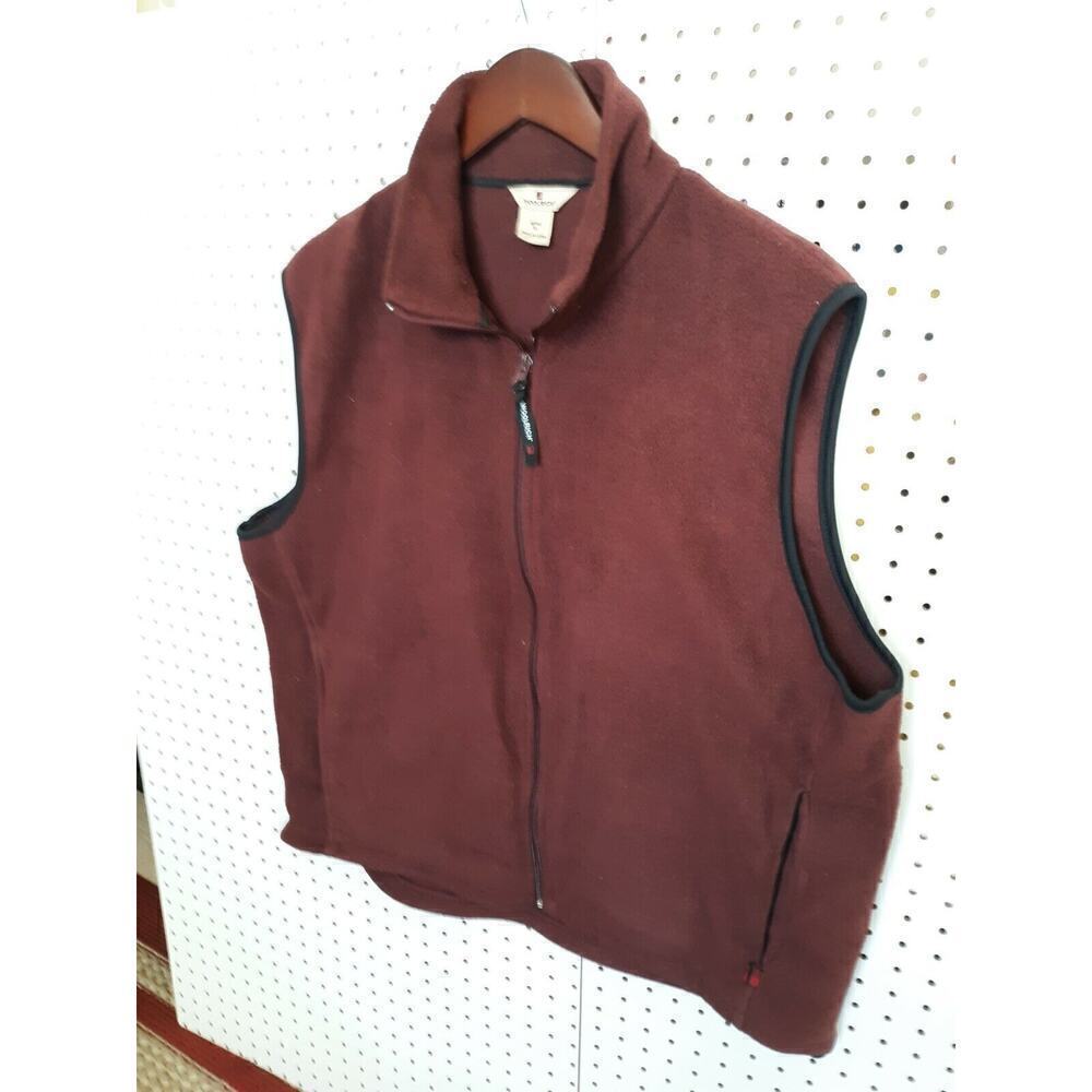 Woolrich Fleece Vest Full Zip Outdoor Casual Men's 2XL EUC